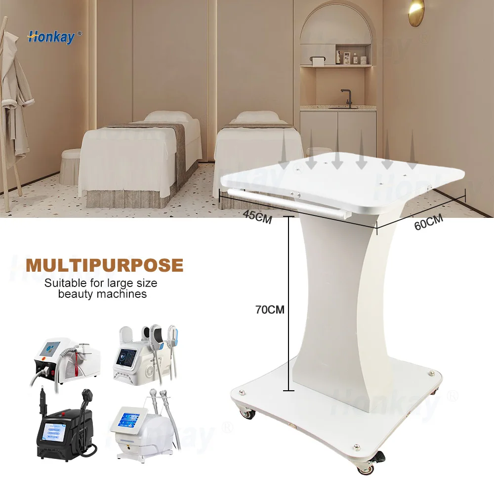 Movable Beauty Salon Table Trolley Cart Storage Beauty Equipment Cart Instrument Rack Max Load 80kg For Barber Shop Spa