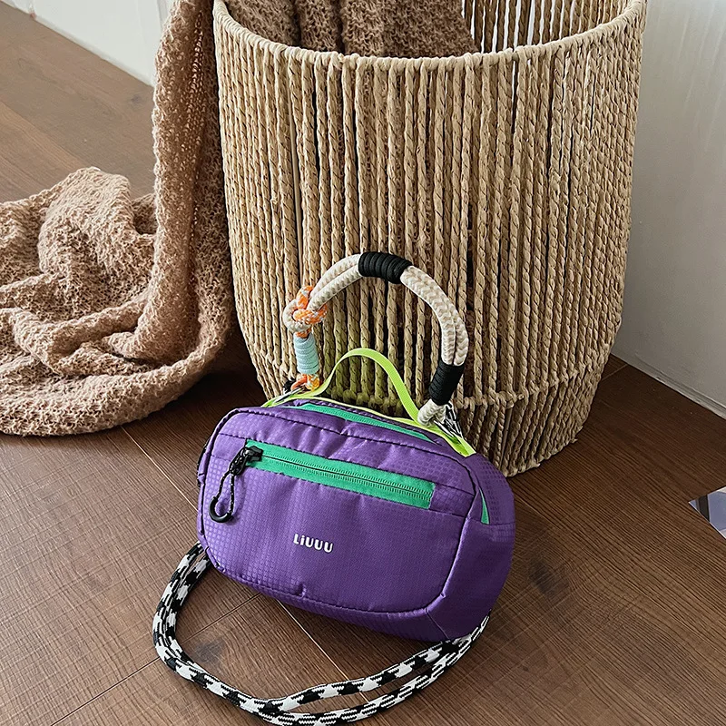 

2026 new outdoor diagonal cross women's bag, niche multifunctional sports waterproof commuting travel large capacity