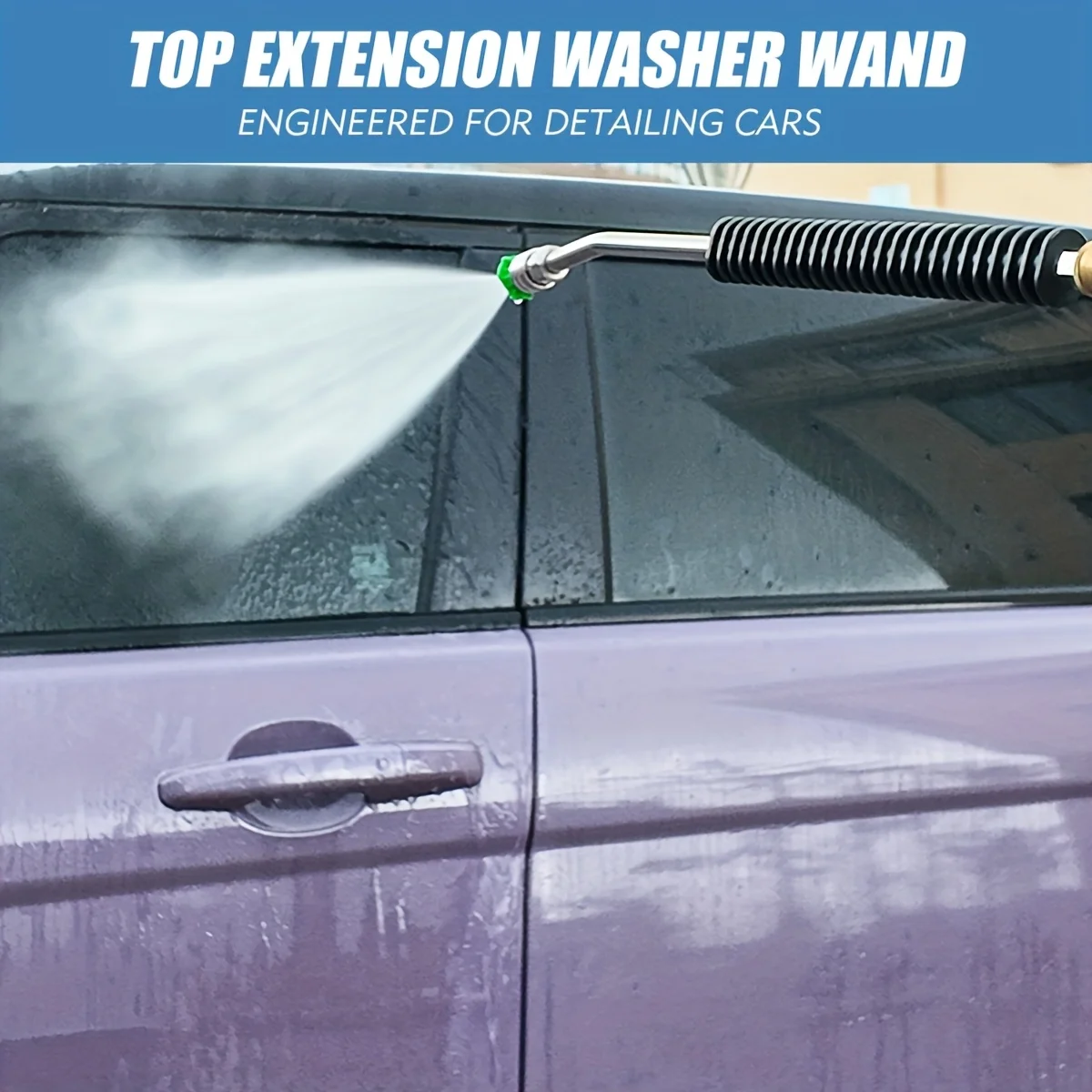 Heavy Duty Pressure Washer Extension Wand - 1/4" Quick Connect Stainless Steel Universal Compatible Cleaning Accessory