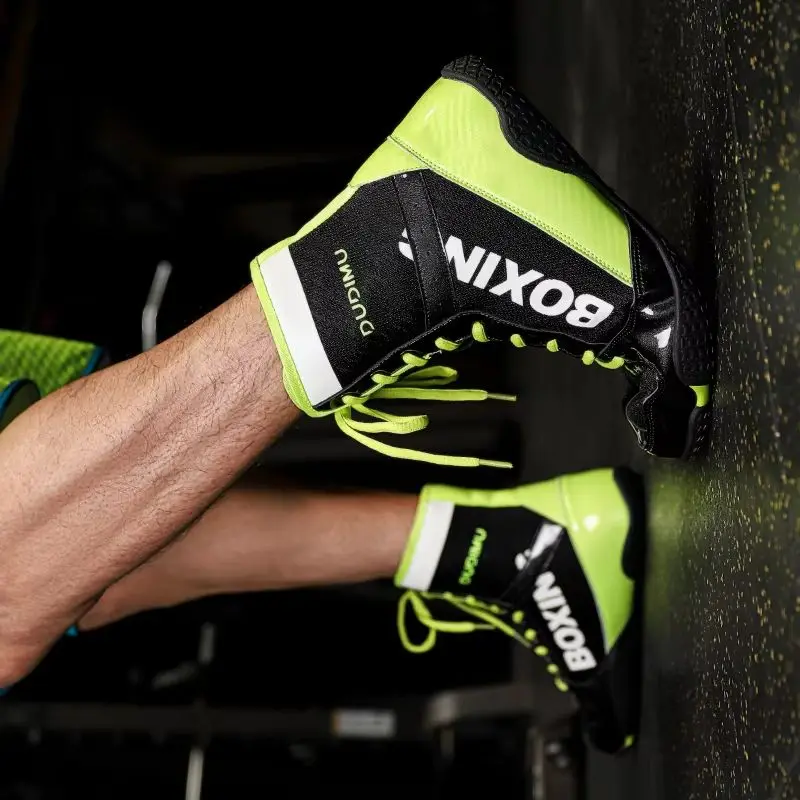 

2026 Professional Fighting Shoes For Men Women Indoor Wrestling Boots Unisex Designer Gym Training Shoe Sports Boxing Boots Mens