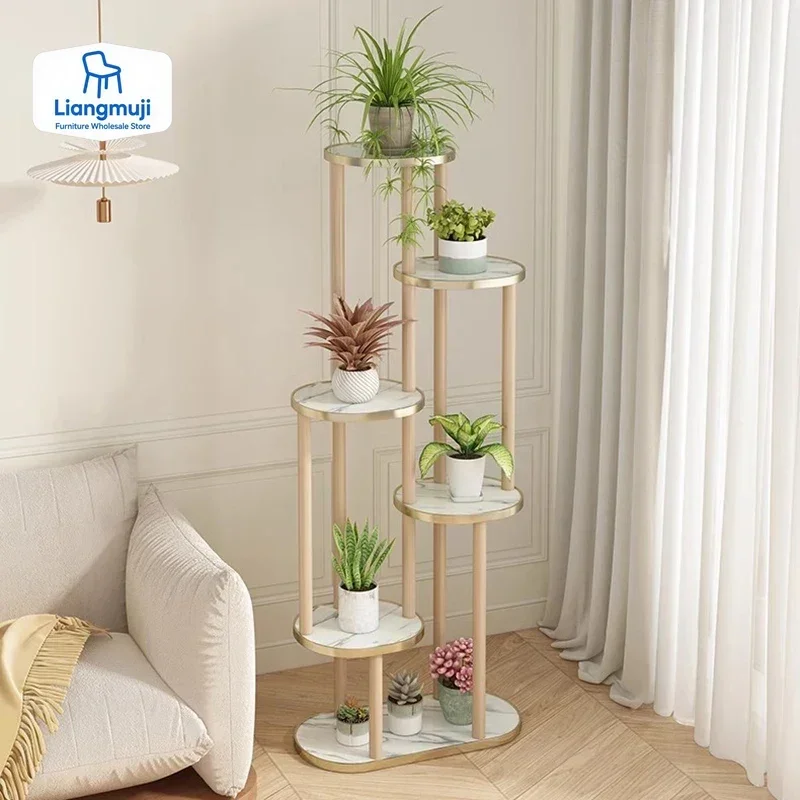 

Originality Flower Shelf Plant Shelves Living Room Balcony Multilayer Indoor Plant Shelves Outdoor Garden Furniture Soporte FYPS