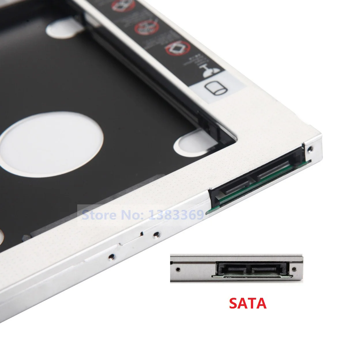 With Matched Bezel Front Panel Outer Lid Cover SATA 2nd Hard Drive SSD HDD Module Caddy Adapter for Asus VM510 VM590 W509 W519