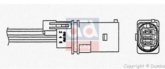 97825 for oxygen (LAMBDA) sensor P2008 P207 P3008 P3008 P4008 P5008 P508 P5008 P508 PARTNER TEPEE C4 II DS4