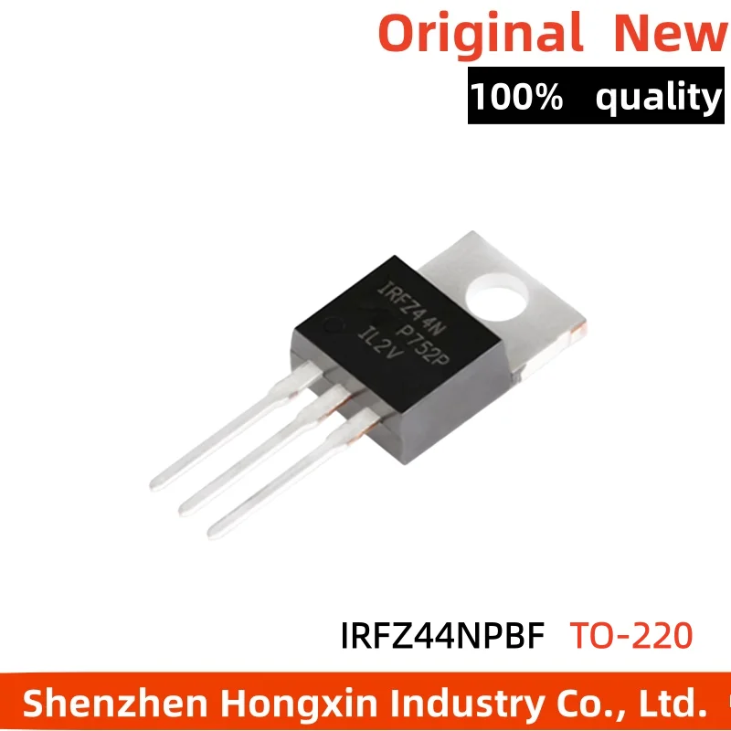 10 pieces of IRFZ44NPBF TO-220 N-channel 55V/49A direct insertion MOSFET field-effect transistor