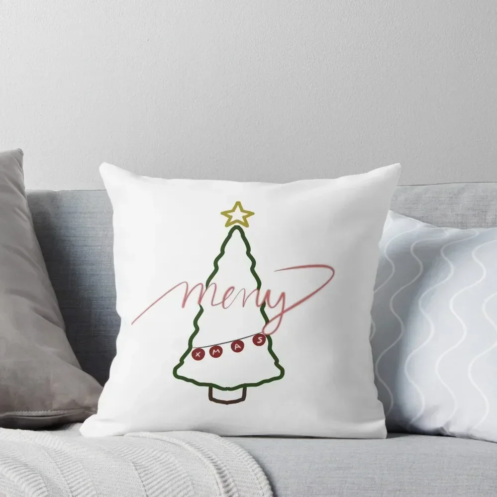

Christmas card - Merry Xmas Throw Pillow ornamental pillows Sofa Decorative Covers Christmas Cushion For Home pillow
