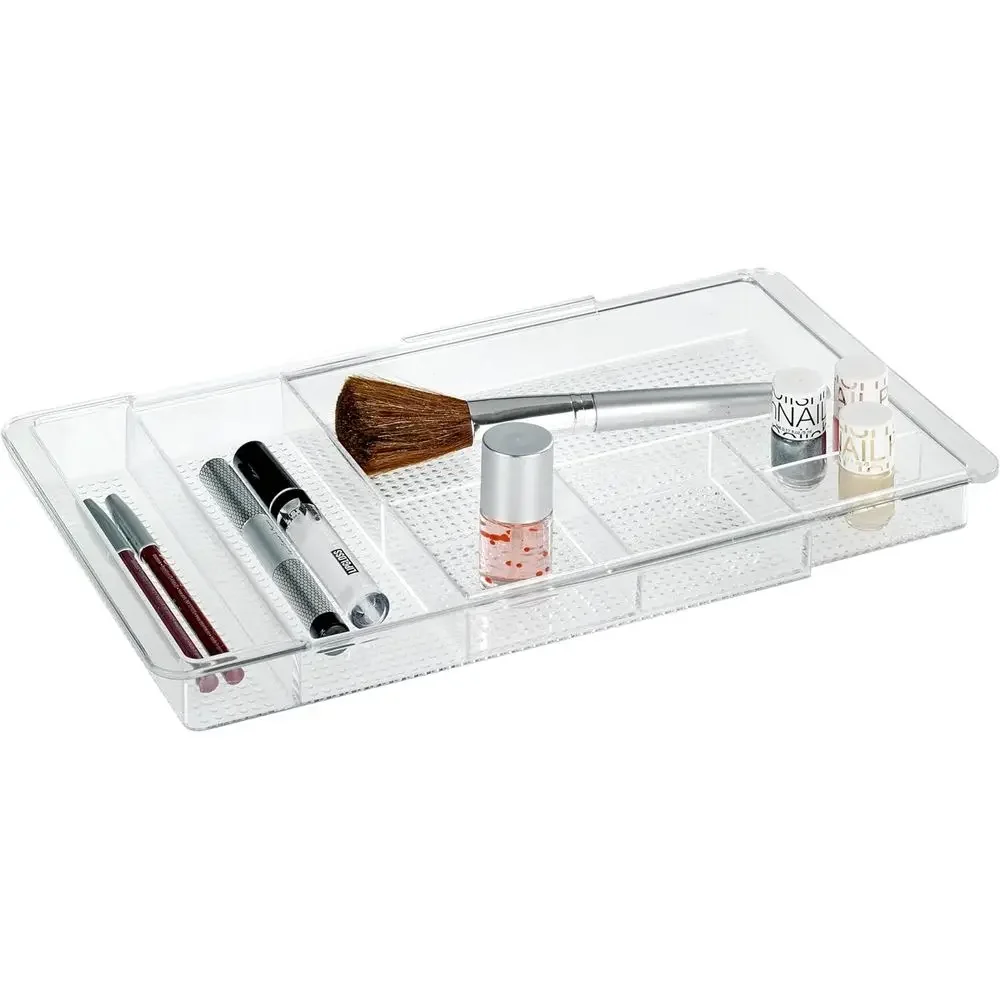 Acrylic Sliding Cosmetic Organizer, 48 x 19.5 x 3 cm