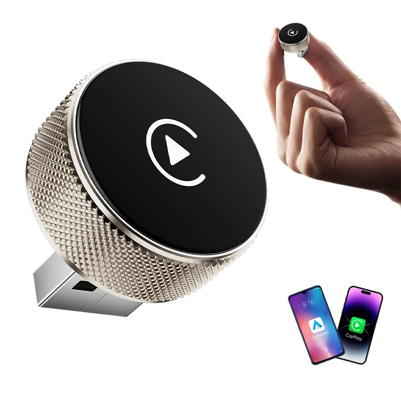 2 in 1 USB Wireless Carplay Android Auto Adapter Mini Dongle