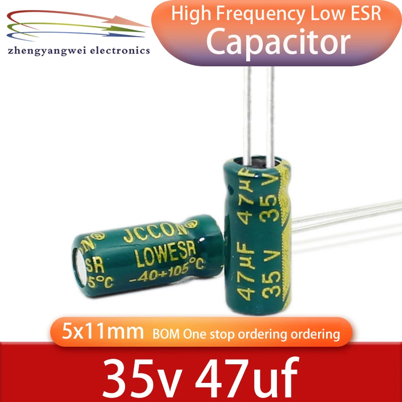 

35v47uf 5x11 50pcs 47uf 35v 105C ° high-frequency low resistance electrolytic capacitors