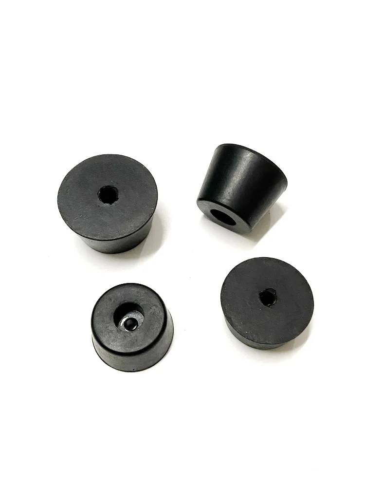 Built-In Iron Washer Black Rubber Foot Pad Machine Vibration Damping Furniture Leg And Floor Collision Protection Block