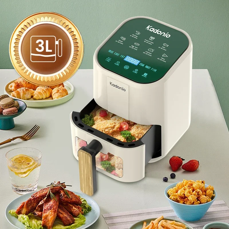 Kadonio Digital Control Oil Free Air Frier Energy Saving Small Air Fryer Multi-Function Electric Air Fryer