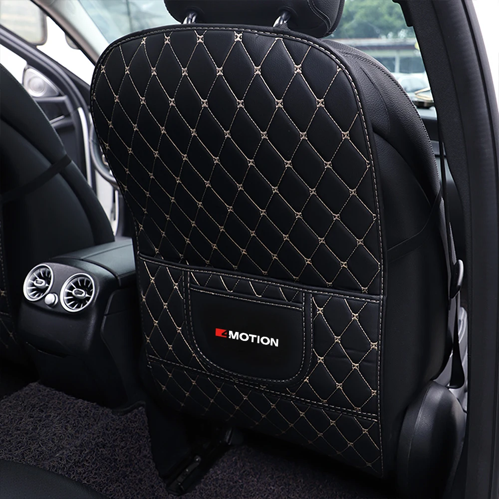 Car Seat Back Anti Kick Pad Auto Accessories For Volkswagen VW 4motion Passat Golf 4 Tiguan Jetta T-roc R Touareg Beetle Arteon