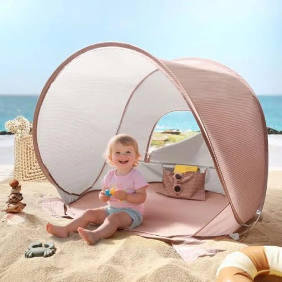 

Baby Beach Tent Up Baby Tent with UV Protection, Portable Baby Beach entials, 35.4"x27.6"x31.5" Sun Shelter for Infants, Baby O