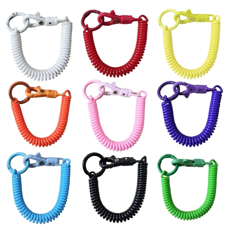 Retractable Keychain Zinc Alloy Key Holder Colors Key Chain for Backpack Keyring