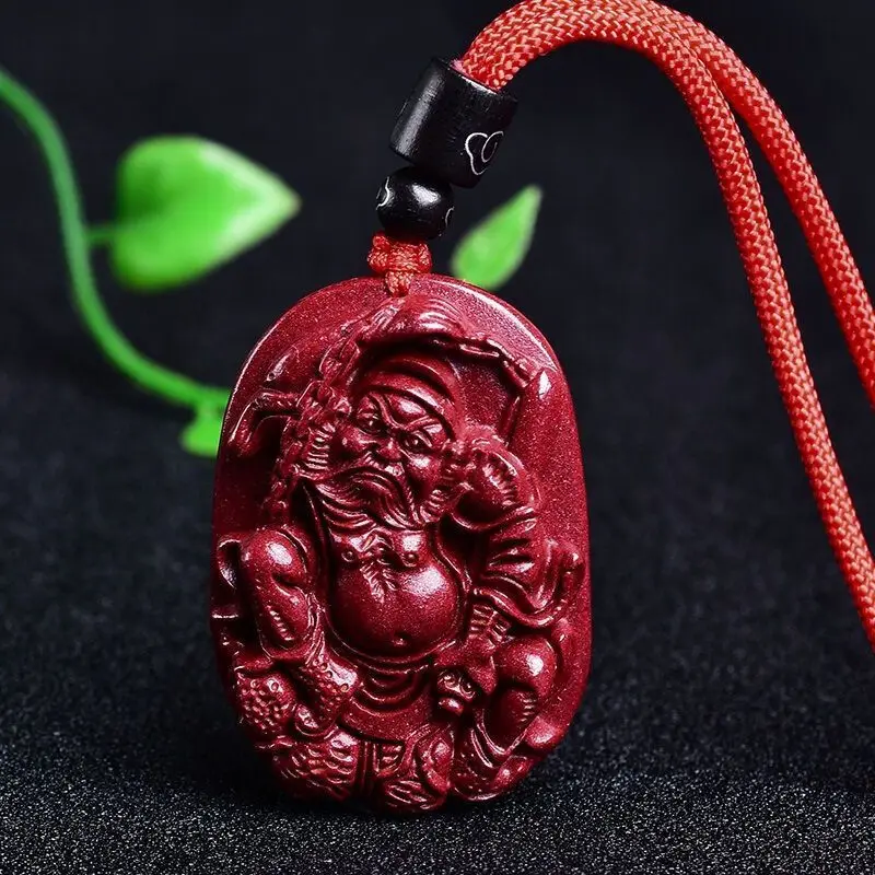 Vermilion Sand Pendant Purple Gold Sand Zhong Kui Demon Subduing Pendant Men's and Women's Lovers Carrying Pendant