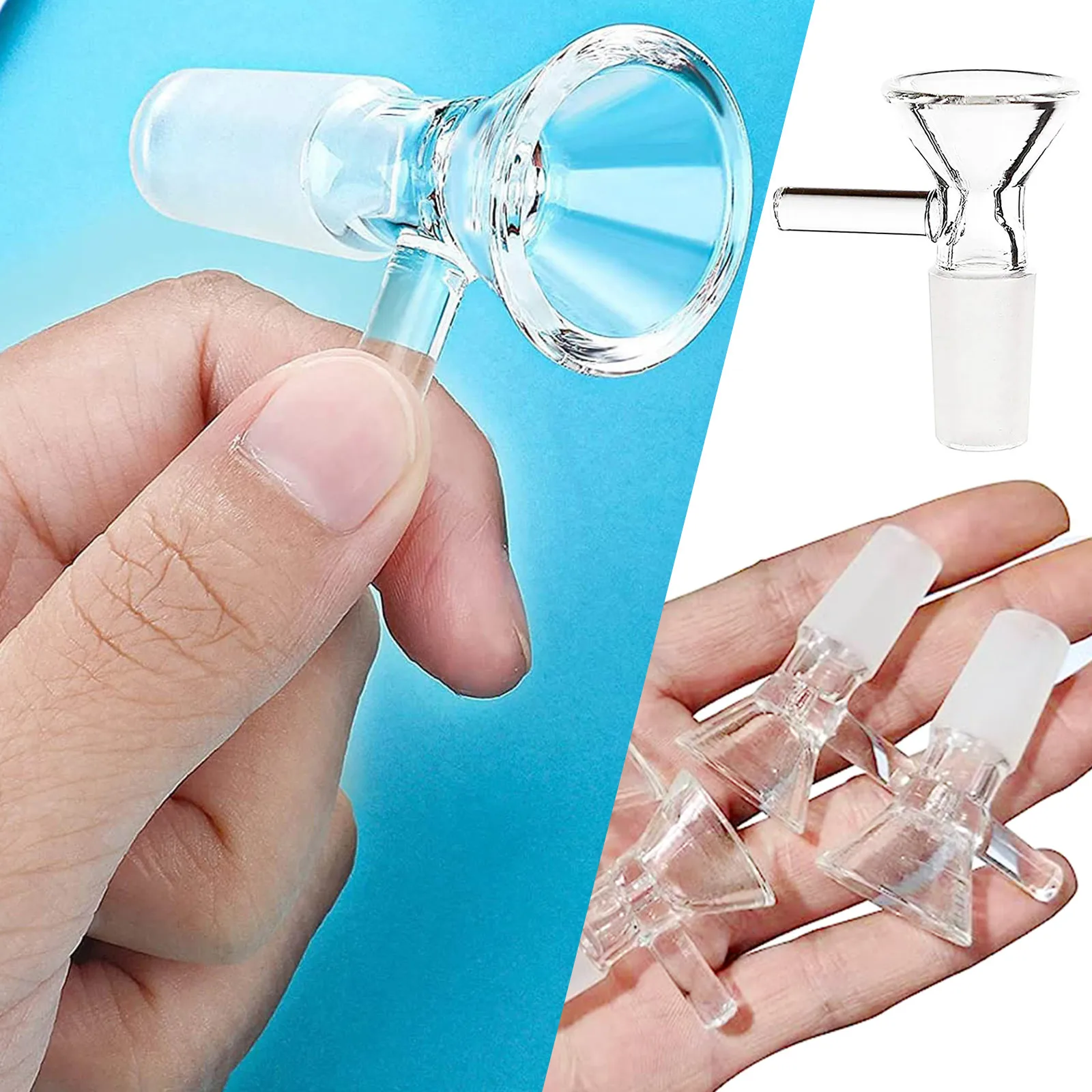 Transparent Test Tubes Small Funnels Science Lab Experiments Glass Stem With Brushes For Tea Coffee Juice Kitchen Wedding Favor