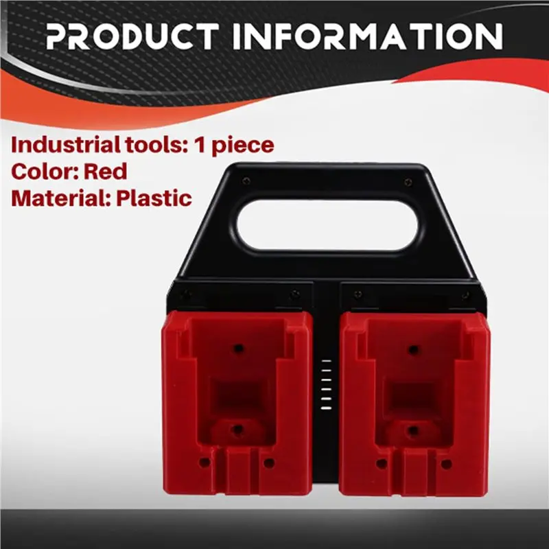 B23B 4-gniazdowy uchwyt na akumulatory do akumulatorów 18V, organizer do przechowywania akumulatorów, stojak na akumulatory z uchwytem, antypoślizgowy