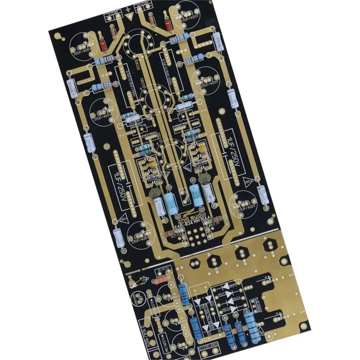 Ear834 Phono Amplifier Board Electronic Turntable Stereo Amplifier mm Vinyl DIY PCB Kit with Capacitor