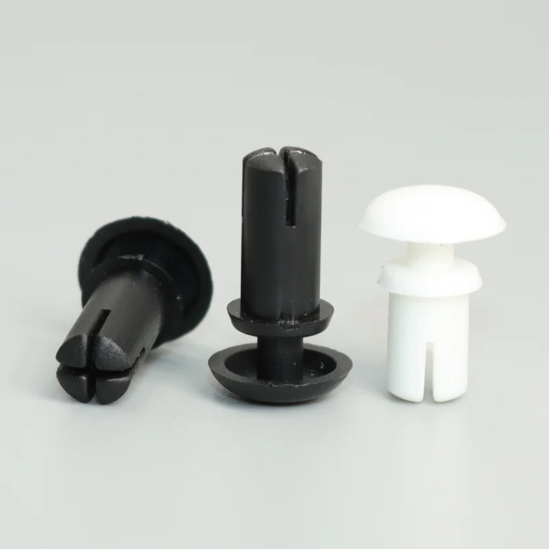 100pcs Nylon Press Rivet Nut R Type Expansion Nail Plastic Spacer Standoff Buckle Clip for Computer PCB Circuit Motherboard