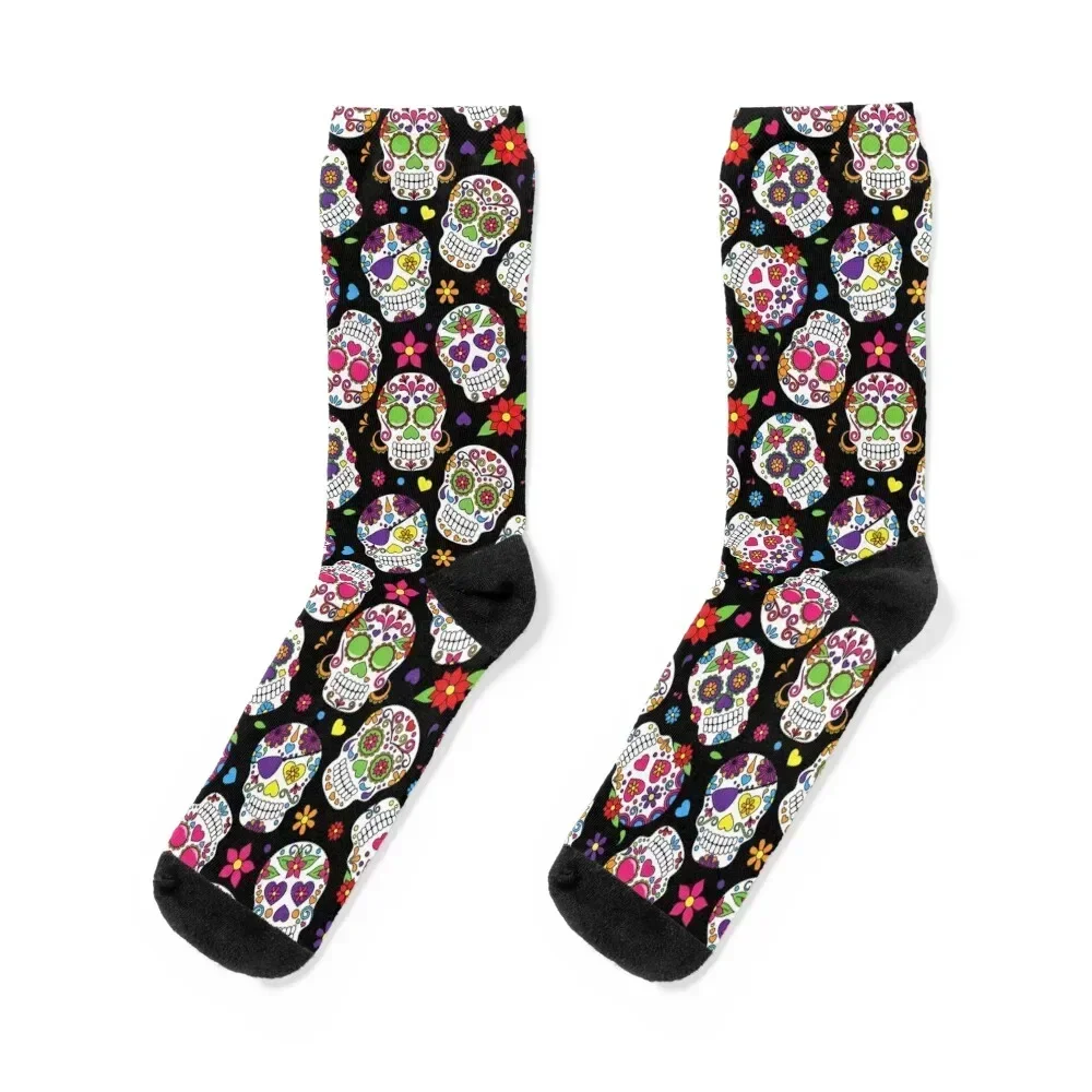 

Day of the Dead Sugar Skull Pattern dia de los muertos Halloween Día de Los Muertos Socks Sports new in's Socks Man Women's