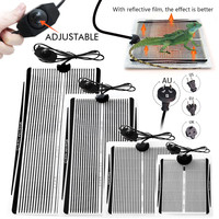 EU/US/UK/AU Plug Reptiles Heating Mat With Adjustable Temperature Controller Warm Pad Incubator for Lizard Turtle Aquarium 5-35W