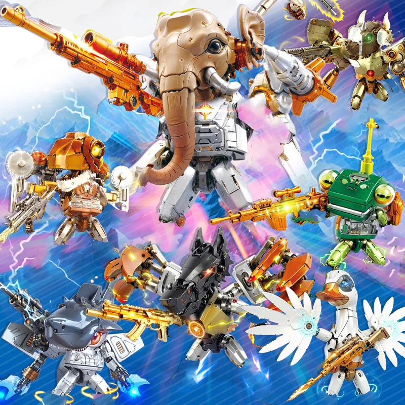 

Animal World Building Blocks Kit Metropolis Scene with Bunny Officer & Fox Collector Model for Teens and Adults Premium Material