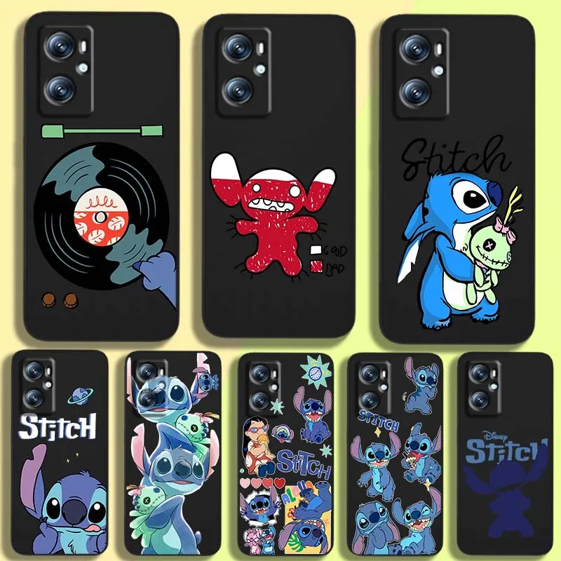 

Stitch Cartoon Cute Art Disney For OPPO Reno 7 A96 A40 A58 5 6 Realme GT A74 A78 Neo2 A74 A78 Find X5 X3 X7 X8 Black Phone Case