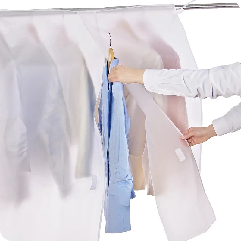 

Hanging Garment Dust Cover Translucent Coat Suits Protector Clothes Storage Bag Organizer dust-proof Covers Waterproof