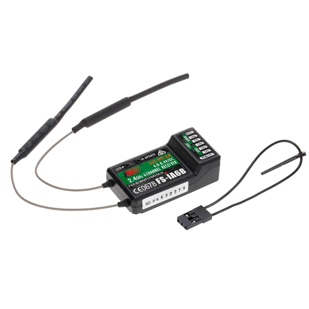 Flysky FS-i6X 2.4GHz 10채널 AFHDS 2A RC 송신기 (FS-iA6B 수신기 포함) RC 드론 비행기 헬리콥터 쿼드콥터용