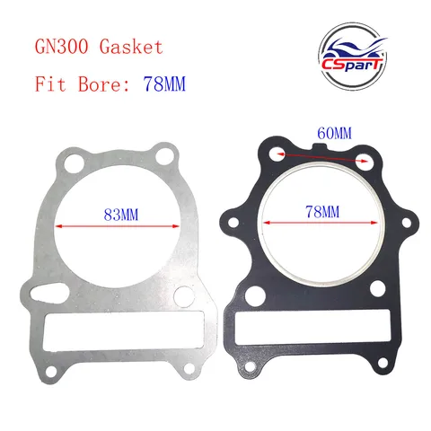 GN250 GN300 72 мм 78 мм 18 мм комплект поршневых колец прокладка для 250 250CC 300CC Loncin Suzuki ATV Dirt Bike Parts