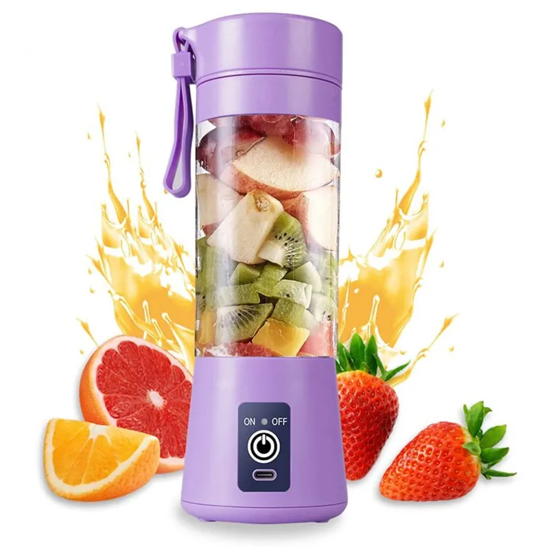 Portable Electric Juicer USB Rechargeable Handheld Smoothie Blender Fruit MixersMilkshake Maker Machine Food Grade Materials