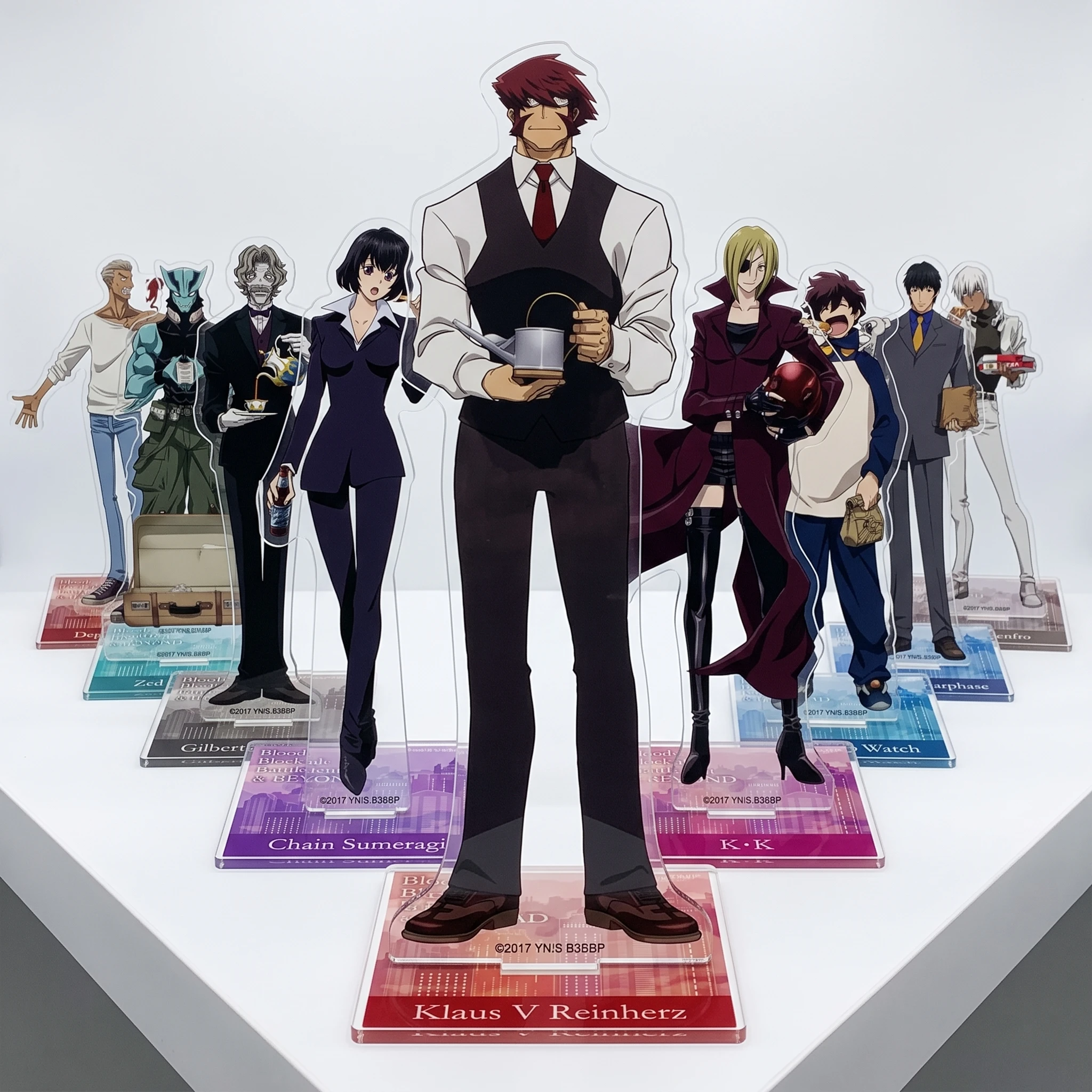 Bloqueo de sangre, Batalla Frontal, Kekkai Sensen, Cadena Sumeragi, Leonard