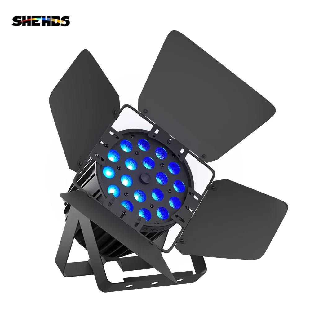 SHEHDS LED Zoom&Wash Par 18x18W RGBWA UV 6in1 Light New Version High Brightness Big Aluminum alloy for Party DJ KTV Party Stage