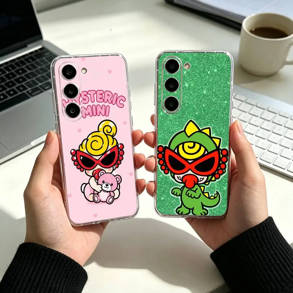 Cute G-HystericS M-miniS Kawaii  Phone Case For Samsung A05 A54 A34 A24 A14 Cover Transparent Silicone Phone Cover