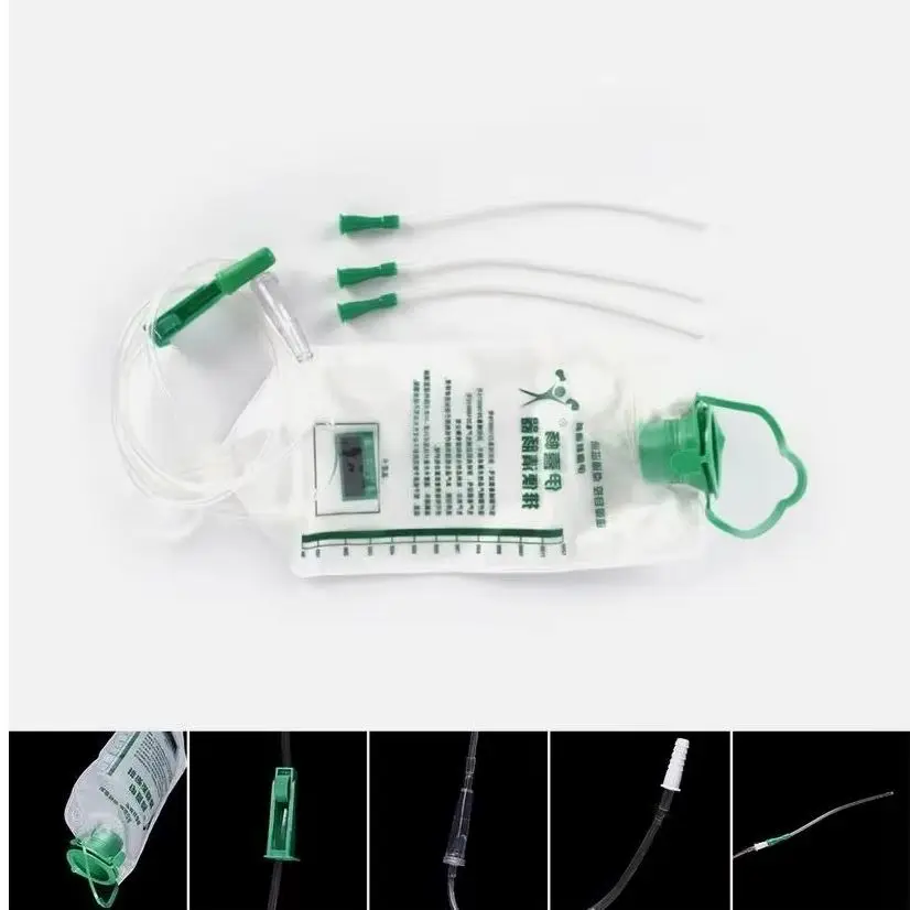 

Lot Detoxification Colon Hydrotherapy Device Medical Enema Intestinal Flushing Bags Spa Coffee Enema Bag with 10pcs Tube Bowel