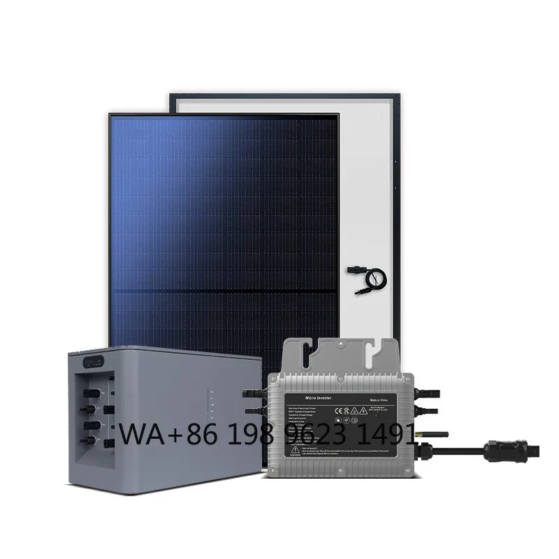 800w Solar Micro Inverter All in One Balcony Solar Panel System Plug and Play With Battery