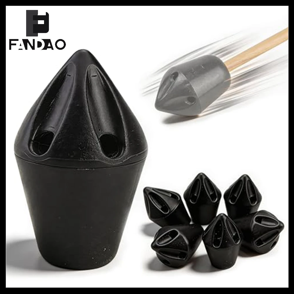 

7 Pack Whistle Broadheads Plastic Practice Signal Arrowheads with Loud Sound for Lost Arrow Retrieval Shooting Arrow Accessories