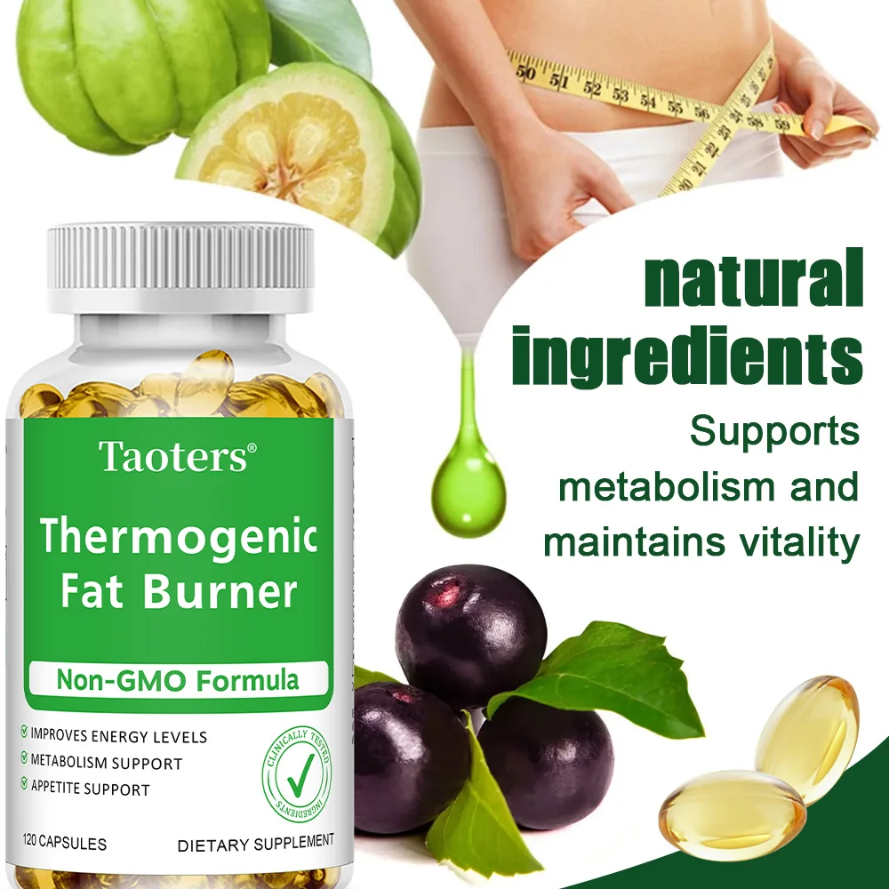 Quemador de grasa termógeno para mujeres y hombres, manejo de pesas y alivio de la sangre, suplementos para energía, soporte para metabolismo, sin OGM