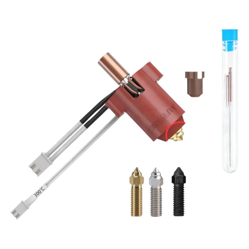 Zestaw szybkiego hotendu Creality Ender-3 V3 KE - Dysza z mosiądzu/miedzi CrZr/stali hartowanej i ceramiczny blok grzejny - 300 ° C Wysoki Przepływ — zdjęcie produktu 7