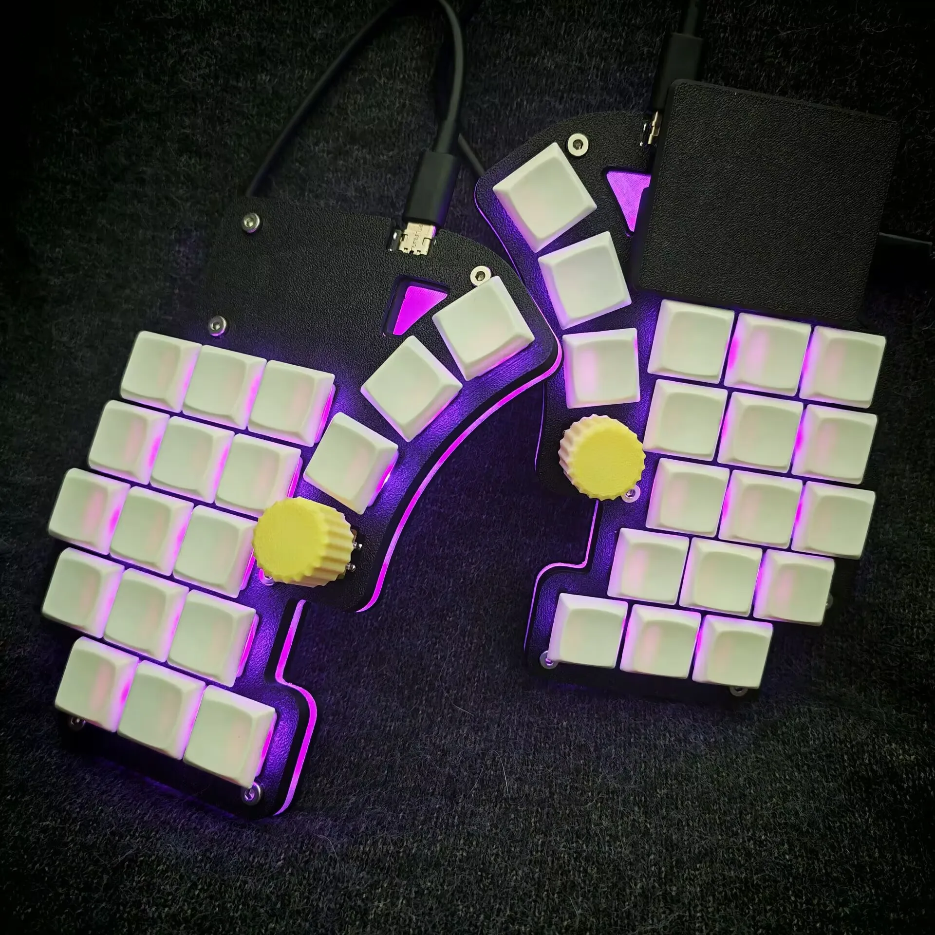 Dilemma Max スプリット キーボード キット カスタム有線 RGB 溶接