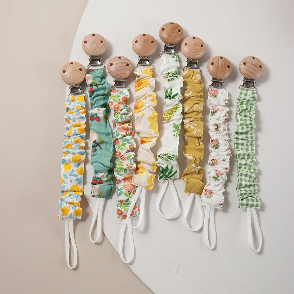 Fabric Pacifier Clip, Stylish & Soft Pacifier Holder