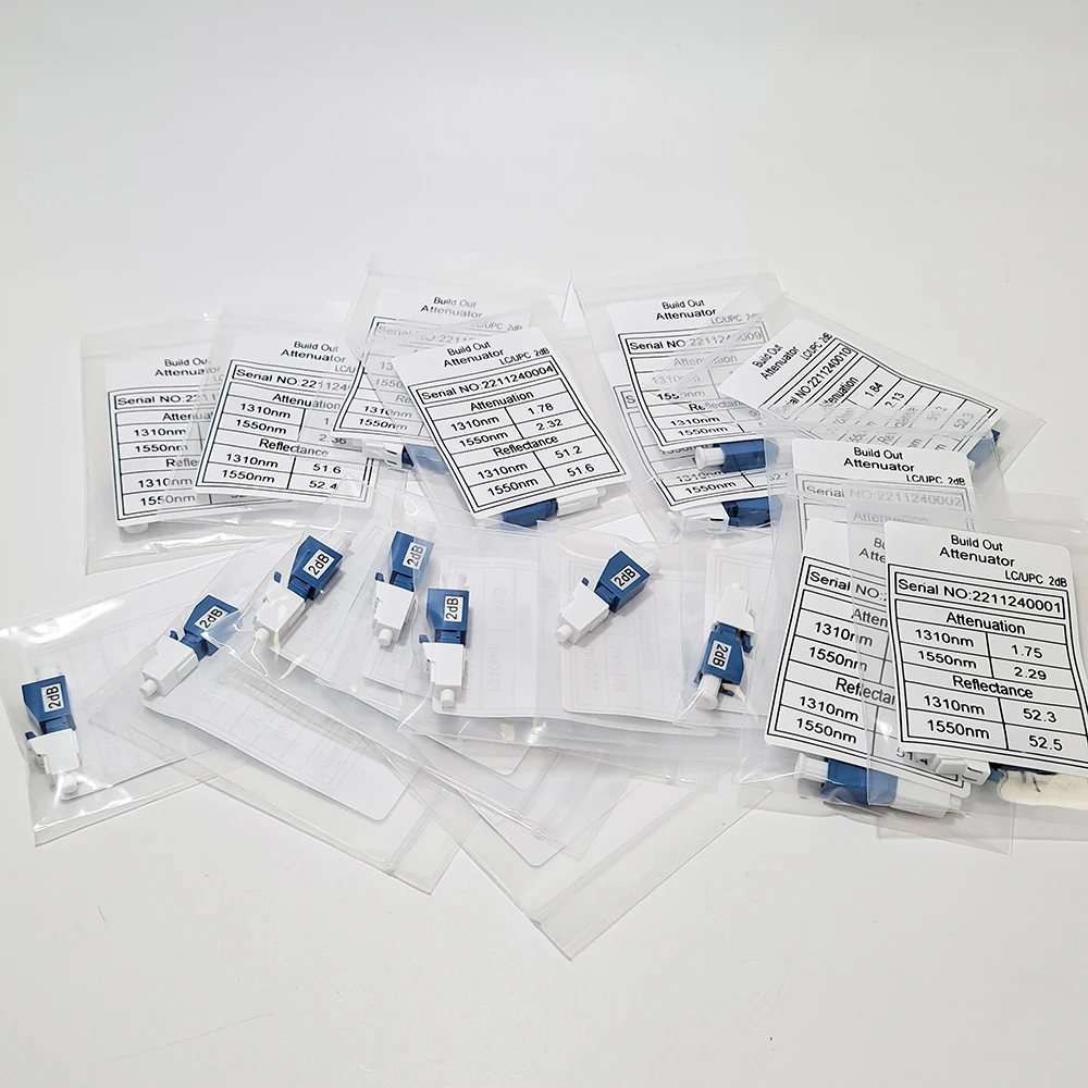 Optyczny 3Db 5Db 7Db 10Db LC Tłumik światłowodowy Złącze wtykowe Jednomodowy stały Zastosowanie optyczne Hybird — zdjęcie produktu 6