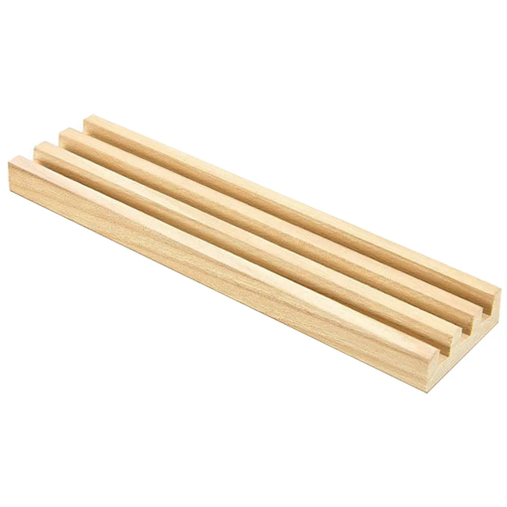 

Natural Wood Holder Multi-Function Racks Game Accessories Wooden Base Desktop Display Stand For Tiles Cards Storage Organizing