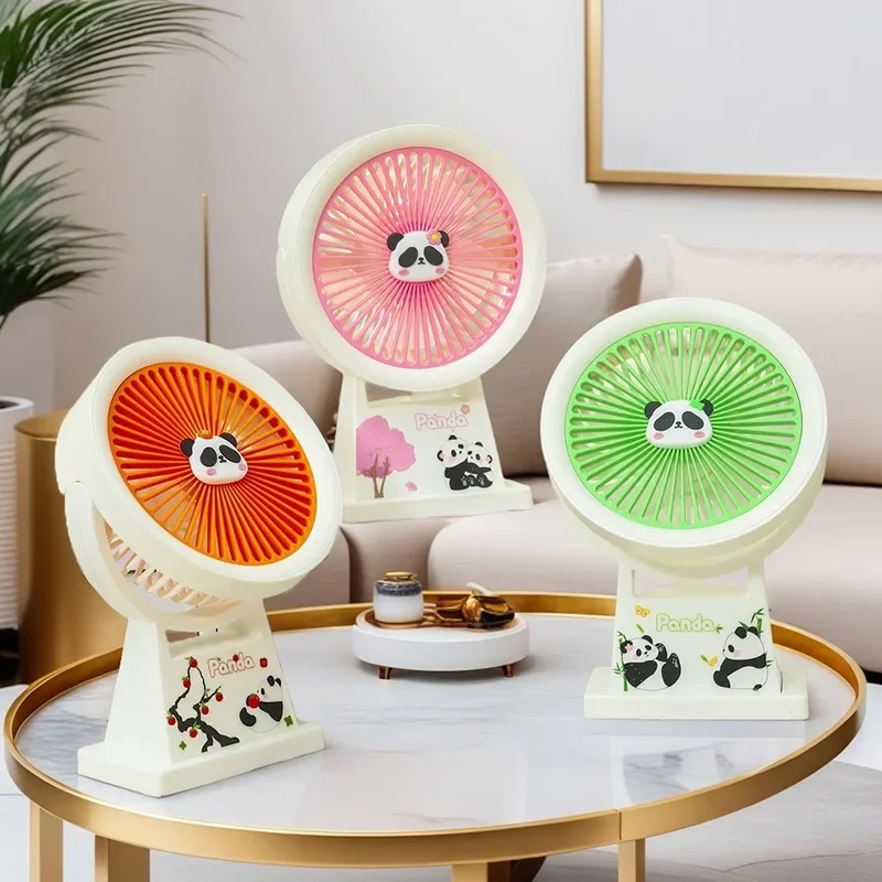 

Portable Handheld Fans USB Charging Desktop Decoration Mini Fan Student Office Summer Outdoor Climbing Rotate Small Fans 15.5cm