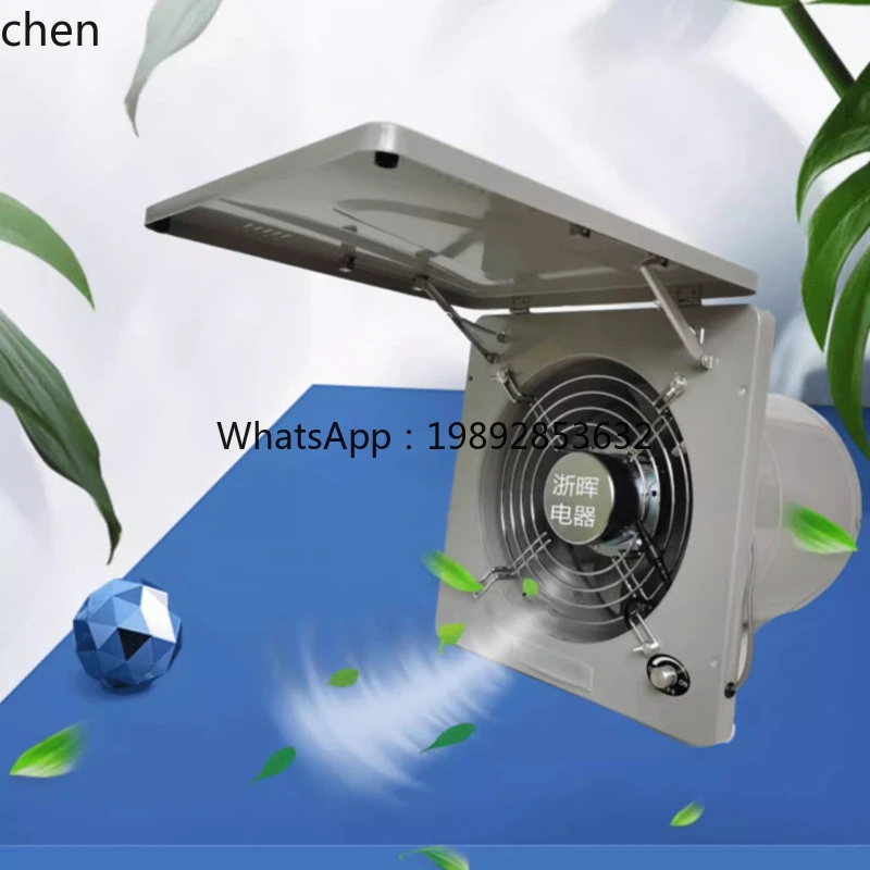 

Вентиляционный вентилятор для кухни Цельнометаллический удлиненный настенный оконный мощный вытяжной вентилятор Вытяжной вентилятор