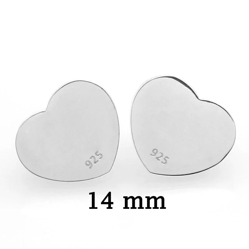 New ins Stainless Steel Heart Stud Earring For Women Fashion Aesthetic Jewelry