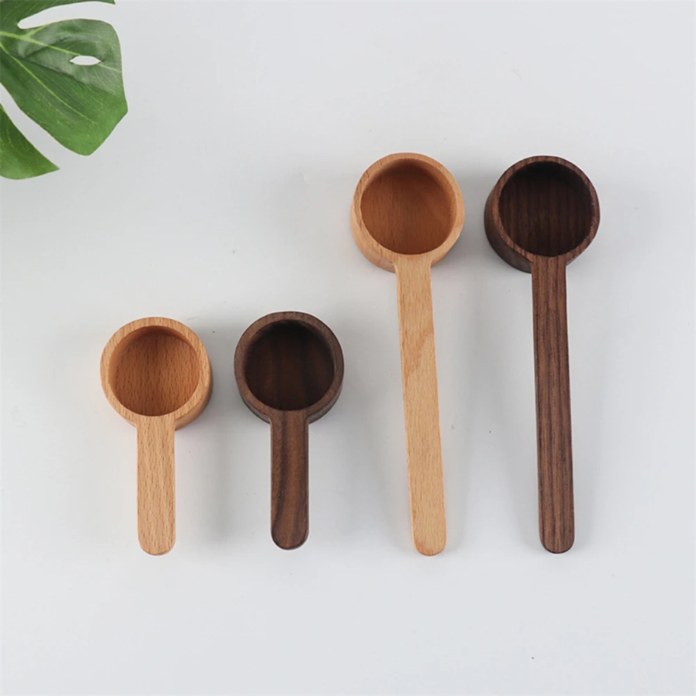 1/2/3PCS Grace Wooden Coffee Spoon To Bake Coffee Spoon Convenient Coffee Bean Spoon Easy To Use Multifunction Kitchen Tools