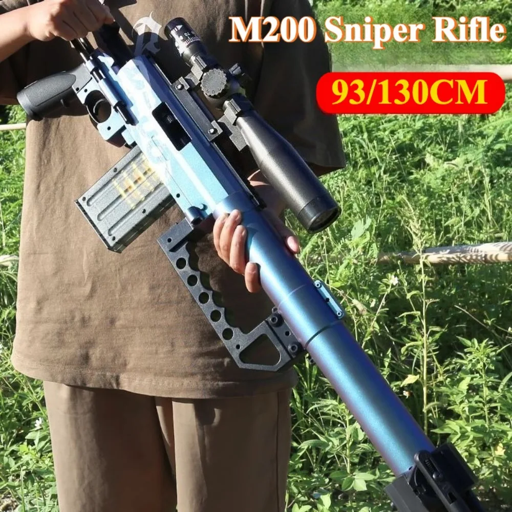 Pistola de juguete M200 de concha continua para niños, pistola de juguete de concha suave, batalla al aire libre, Rifle de francotirador cargado manualmente, modelo regalo de Navidad