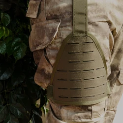 TACTIFANS Laser Cutting Molle Drop Leg Platform Panel High Ride Hook-and-loop Belt Strap Padded Interior Mesh