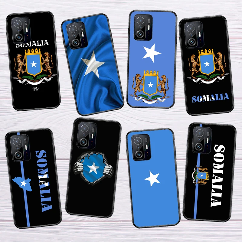 Somali Somalia National Flag Phone Case For POCO F5 X5 X3 Pro X4 F4 GT F3 M5 C40 Xiaomi 12 Lite 12X 11T 12T 13 Pro Cover