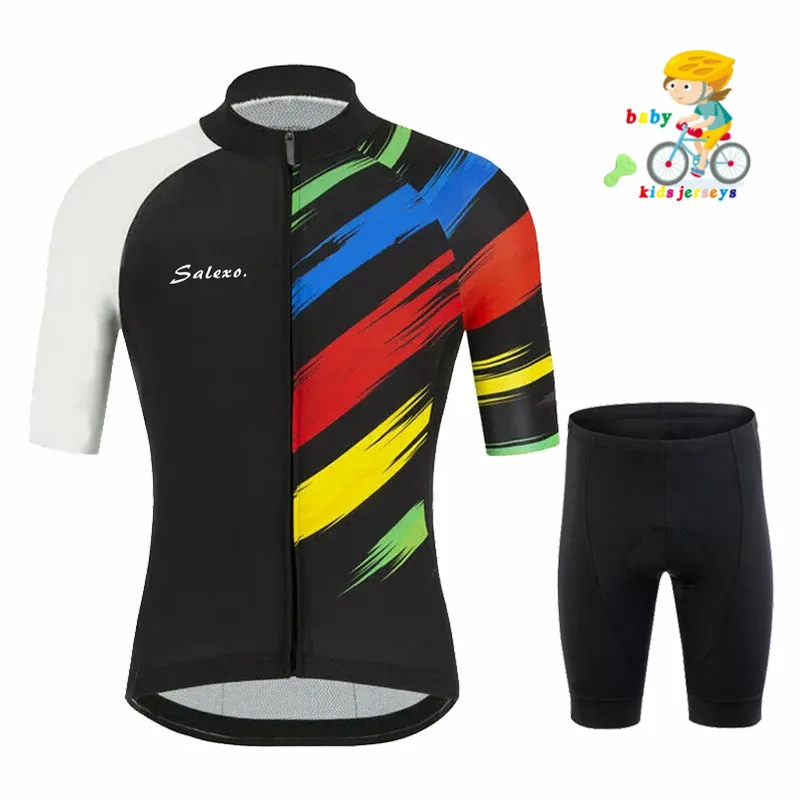 

2024 Kid Cycling Clothing Suit Boy Girl MTB Cycling Jersey Set Children Road Bike Shirt Bicycle Jersey Ropa Maillot Ciclismo Kit